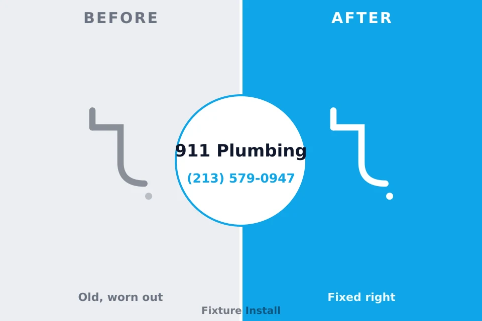 Before and after: plumbing repair Brooklyn Heights, OH